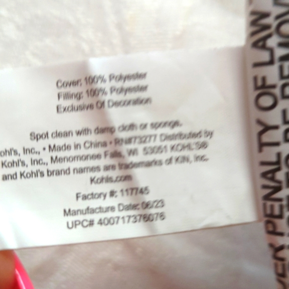 NWT ST.NICHOLAS SQUARE throw pillow, my Grandkids are Angels - Picture 6 of 7